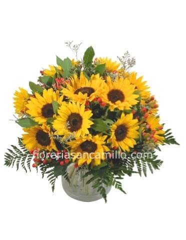 Bouquet 5 girasoli