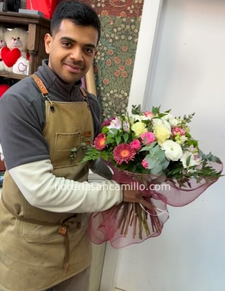 Scrivi l'importo concordato con il fiorista.